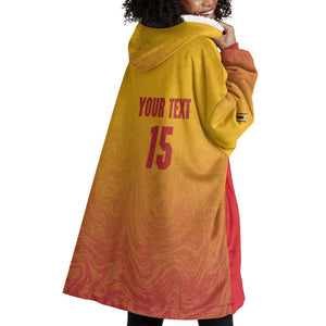 Zimbabwe Cricket Custom Wearable Blanket Hoodie Come On Chevrons