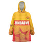 Zimbabwe Cricket Custom Wearable Blanket Hoodie Come On Chevrons