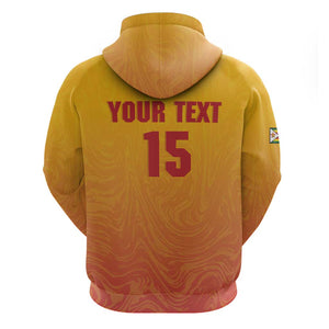 Zimbabwe Cricket Custom Zip Hoodie Come On Chevrons