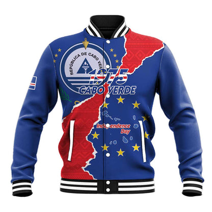 Happy Cabo Verde Baseball Jacket 50th Anniversary of Independence