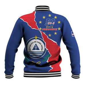 Happy Cabo Verde Baseball Jacket 50th Anniversary of Independence