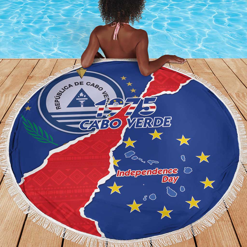 Happy Cabo Verde Beach Blanket 50th Anniversary of Independence