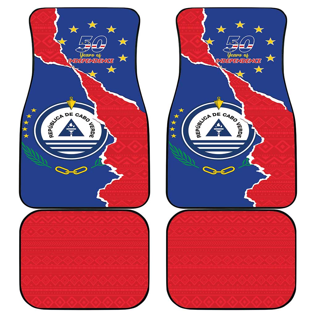 Happy Cabo Verde Car Mats 50th Anniversary of Independence