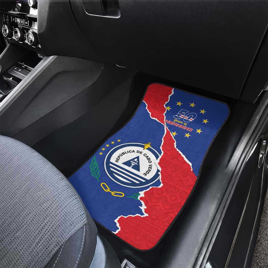 Happy Cabo Verde Car Mats 50th Anniversary of Independence