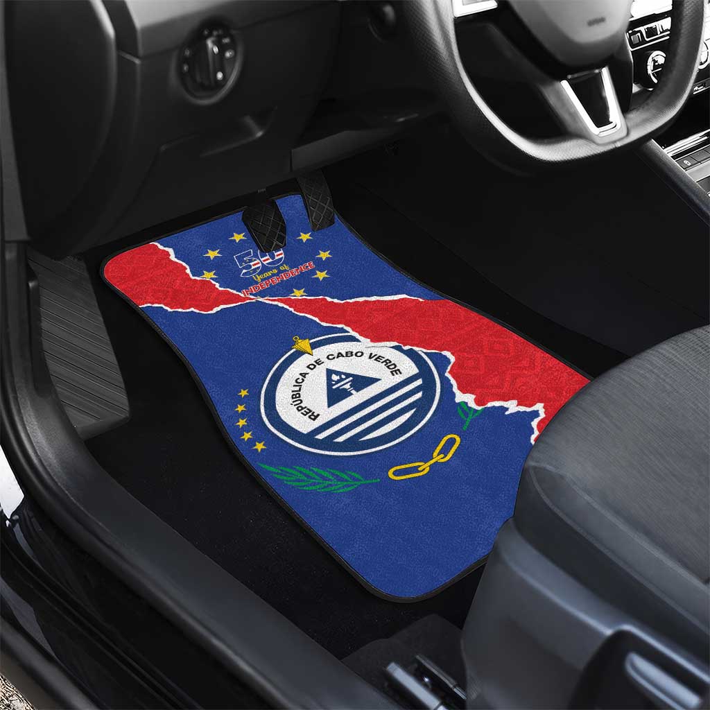Happy Cabo Verde Car Mats 50th Anniversary of Independence