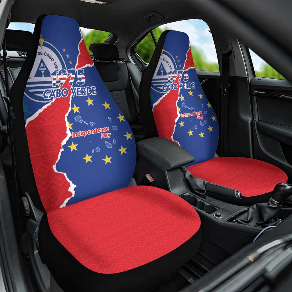 Happy Cabo Verde Car Seat Cover 50th Anniversary of Independence