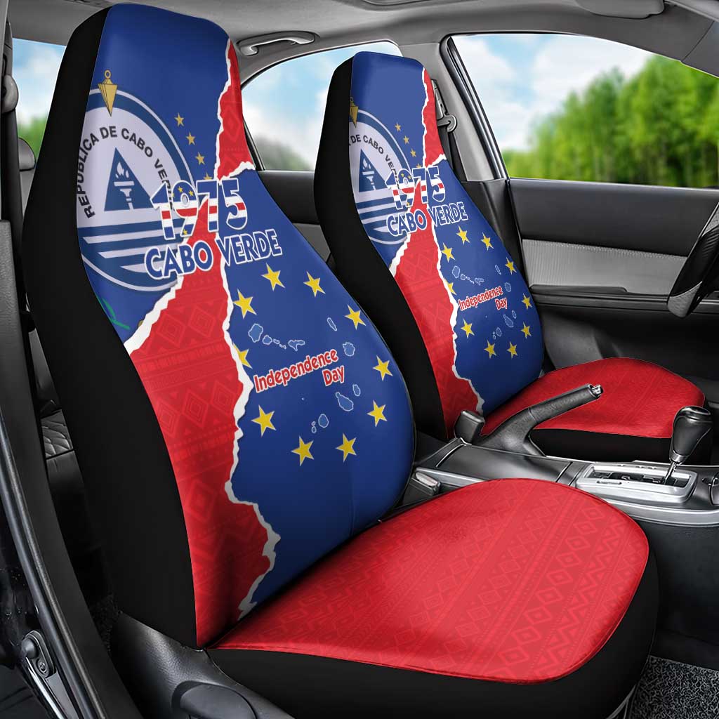 Happy Cabo Verde Car Seat Cover 50th Anniversary of Independence
