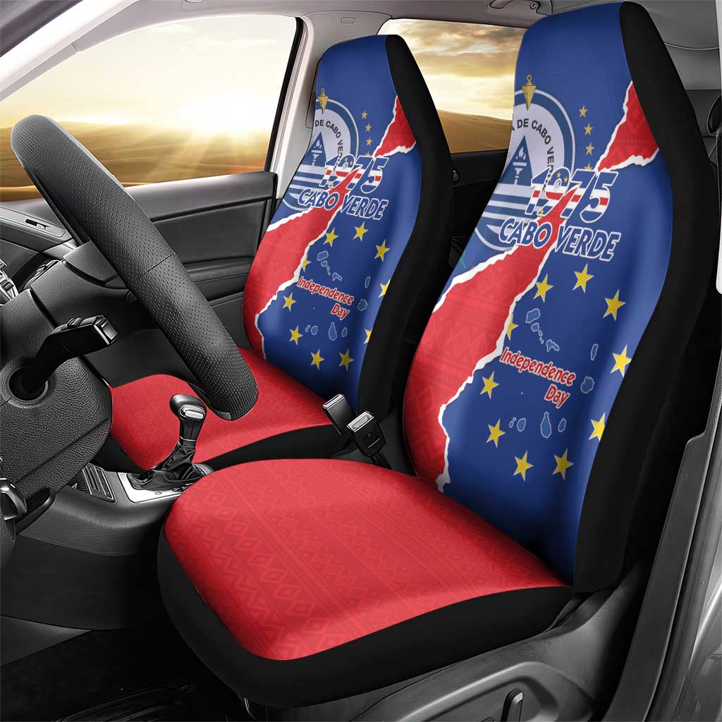 Happy Cabo Verde Car Seat Cover 50th Anniversary of Independence