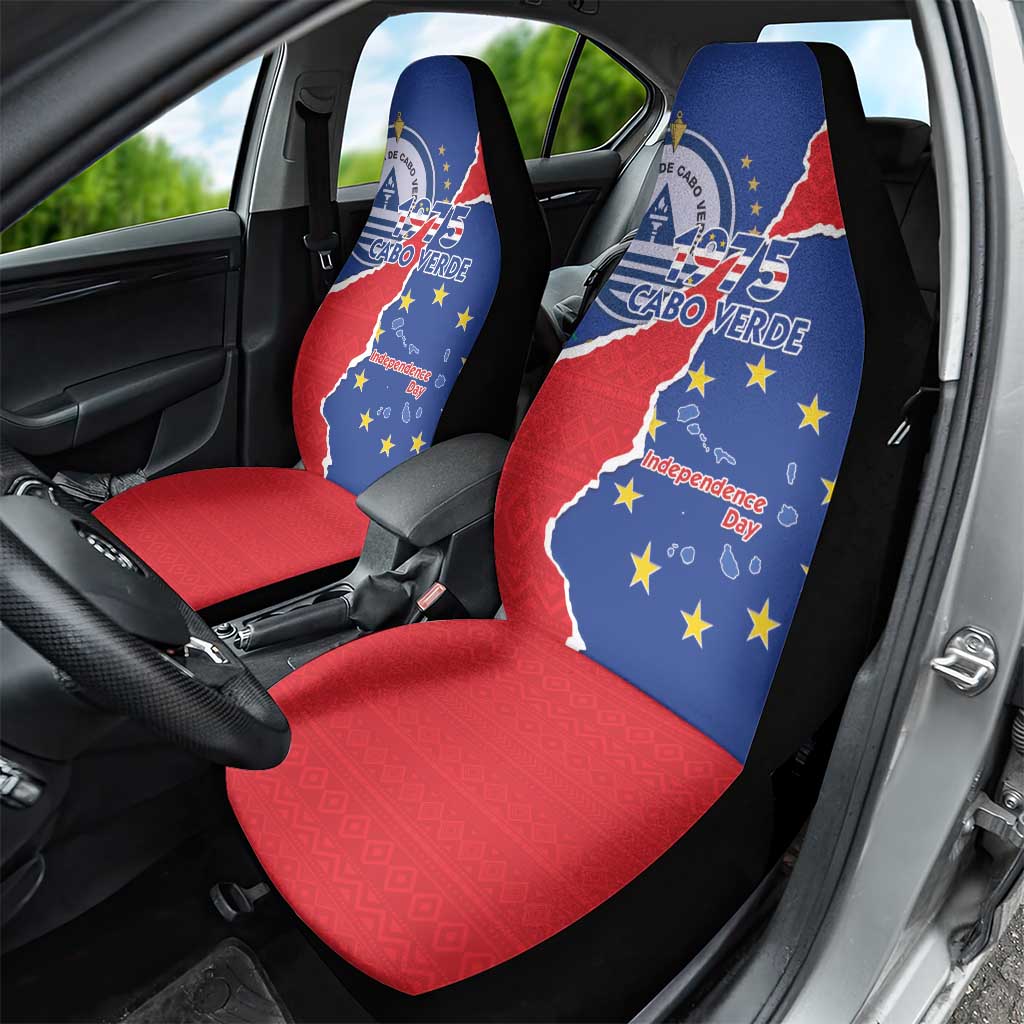 Happy Cabo Verde Car Seat Cover 50th Anniversary of Independence