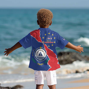 Happy Cabo Verde Kid Hawaiian Shirt 50th Anniversary of Independence