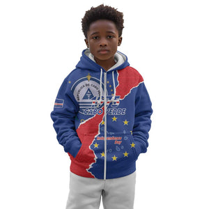 Happy Cabo Verde Kid Hoodie 50th Anniversary of Independence