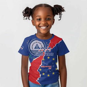 Happy Cabo Verde Kid T shirt 50th Anniversary of Independence