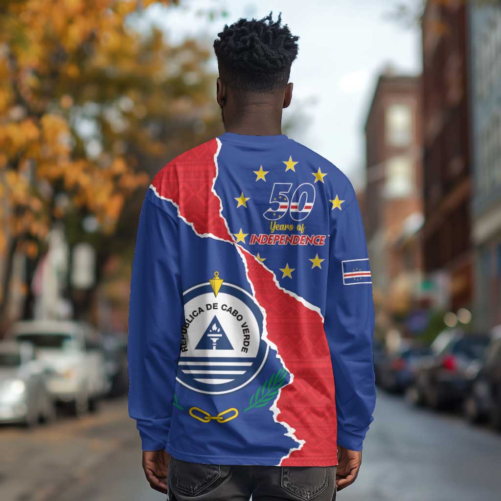 Happy Cabo Verde Long Sleeve Shirt 50th Anniversary of Independence