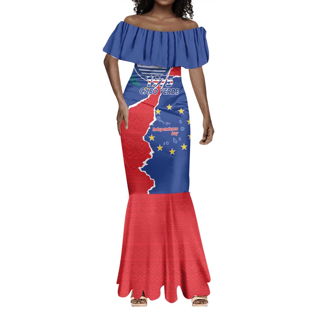 Happy Cabo Verde Mermaid Dress 50th Anniversary of Independence