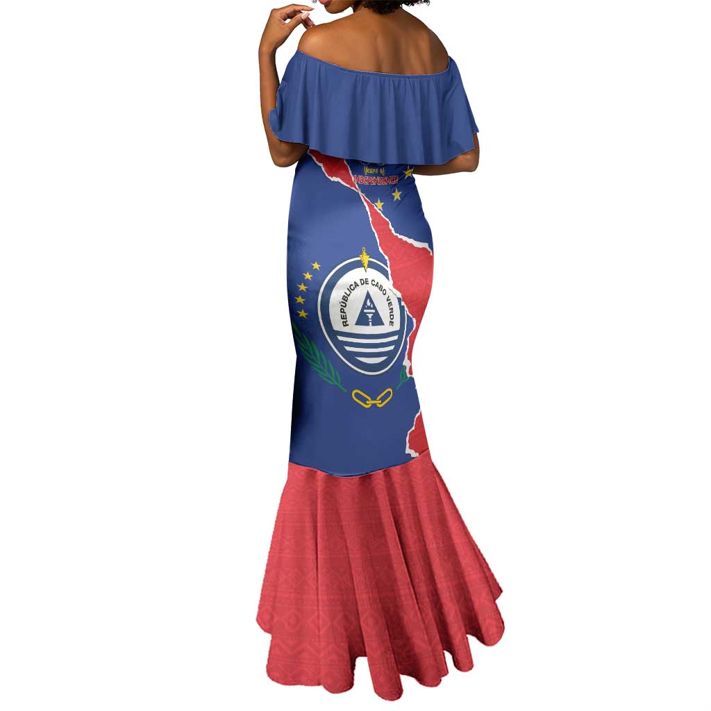 Happy Cabo Verde Mermaid Dress 50th Anniversary of Independence