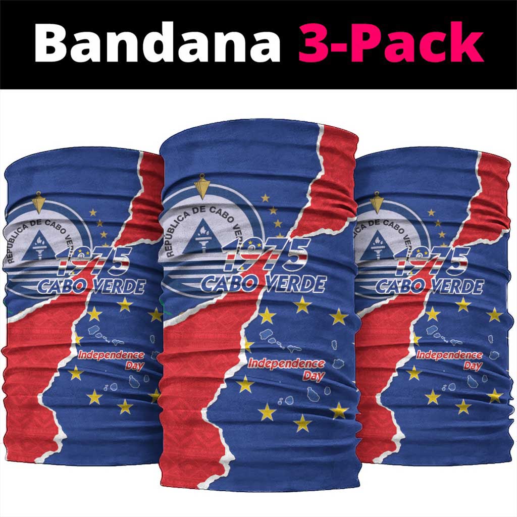 Happy Cabo Verde Neck Gaiter 50th Anniversary of Independence - African Pride