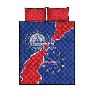 Happy Cabo Verde Quilt Bed Set 50th Anniversary of Independence