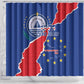 Happy Cabo Verde Shower Curtain 50th Anniversary of Independence