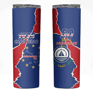 Happy Cabo Verde Skinny Tumbler 50th Anniversary of Independence