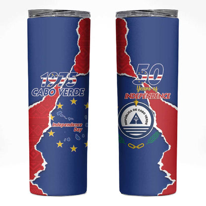 Happy Cabo Verde Skinny Tumbler 50th Anniversary of Independence