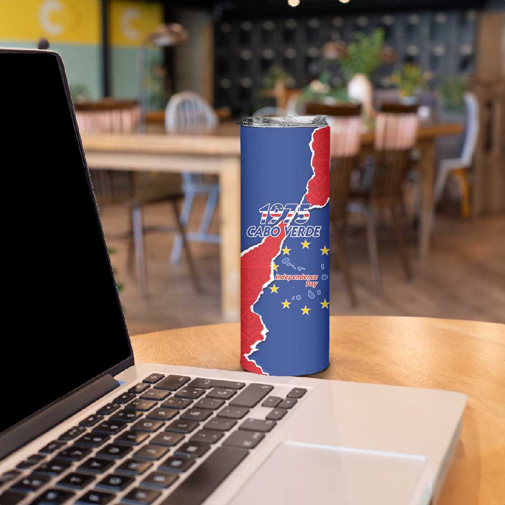 Happy Cabo Verde Skinny Tumbler 50th Anniversary of Independence