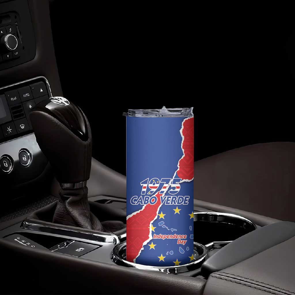 Happy Cabo Verde Skinny Tumbler 50th Anniversary of Independence