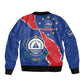 Happy Cabo Verde Sleeve Zip Bomber Jacket 50th Anniversary of Independence