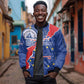 Happy Cabo Verde Sleeve Zip Bomber Jacket 50th Anniversary of Independence