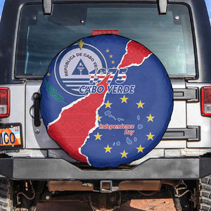 Happy Cabo Verde Spare Tire Cover 50th Anniversary of Independence