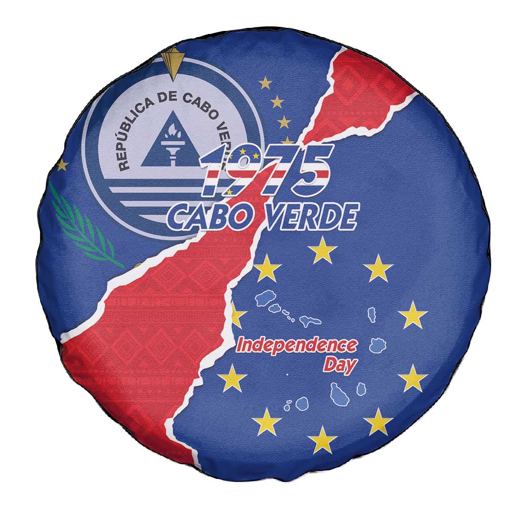 Happy Cabo Verde Spare Tire Cover 50th Anniversary of Independence