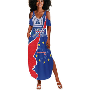 Happy Cabo Verde Summer Maxi Dress 50th Anniversary of Independence