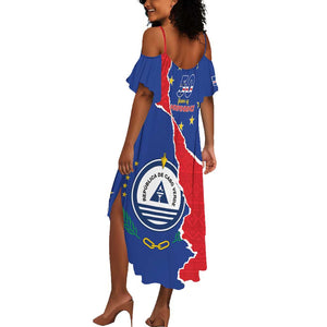 Happy Cabo Verde Summer Maxi Dress 50th Anniversary of Independence