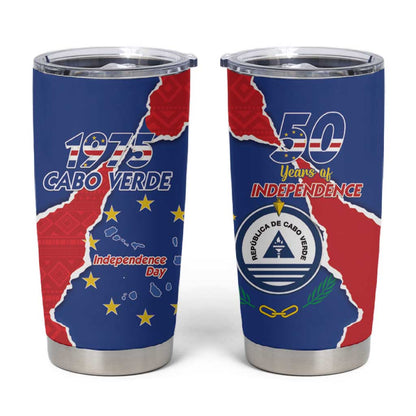Happy Cabo Verde Tumbler Cup 50th Anniversary of Independence