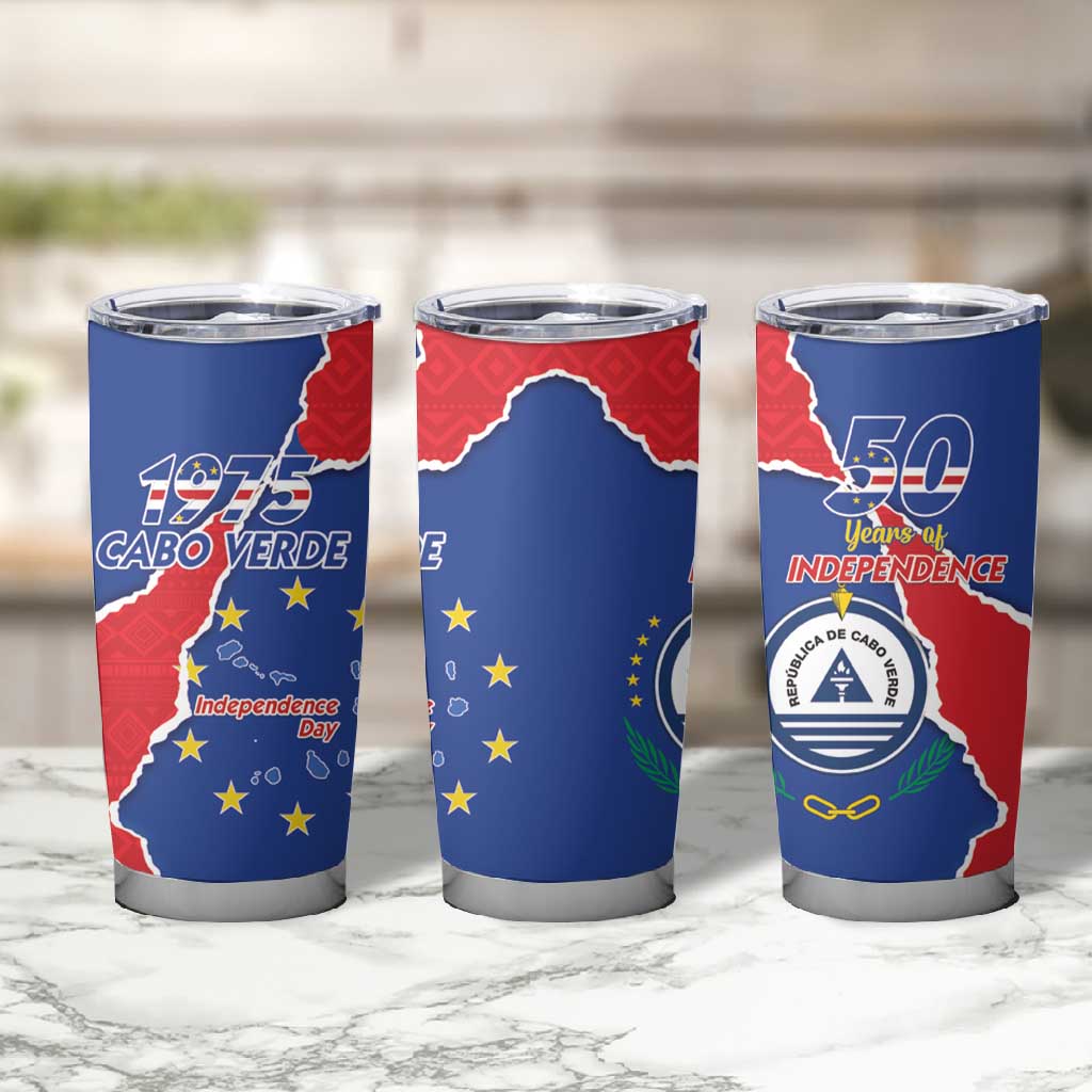 Happy Cabo Verde Tumbler Cup 50th Anniversary of Independence