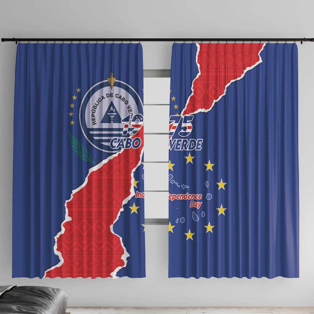 Happy Cabo Verde Window Curtain 50th Anniversary of Independence