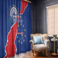 Happy Cabo Verde Window Curtain 50th Anniversary of Independence