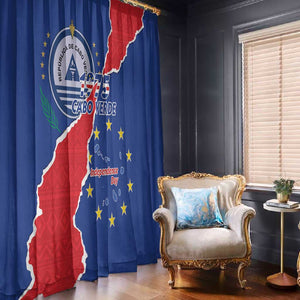Happy Cabo Verde Window Curtain 50th Anniversary of Independence