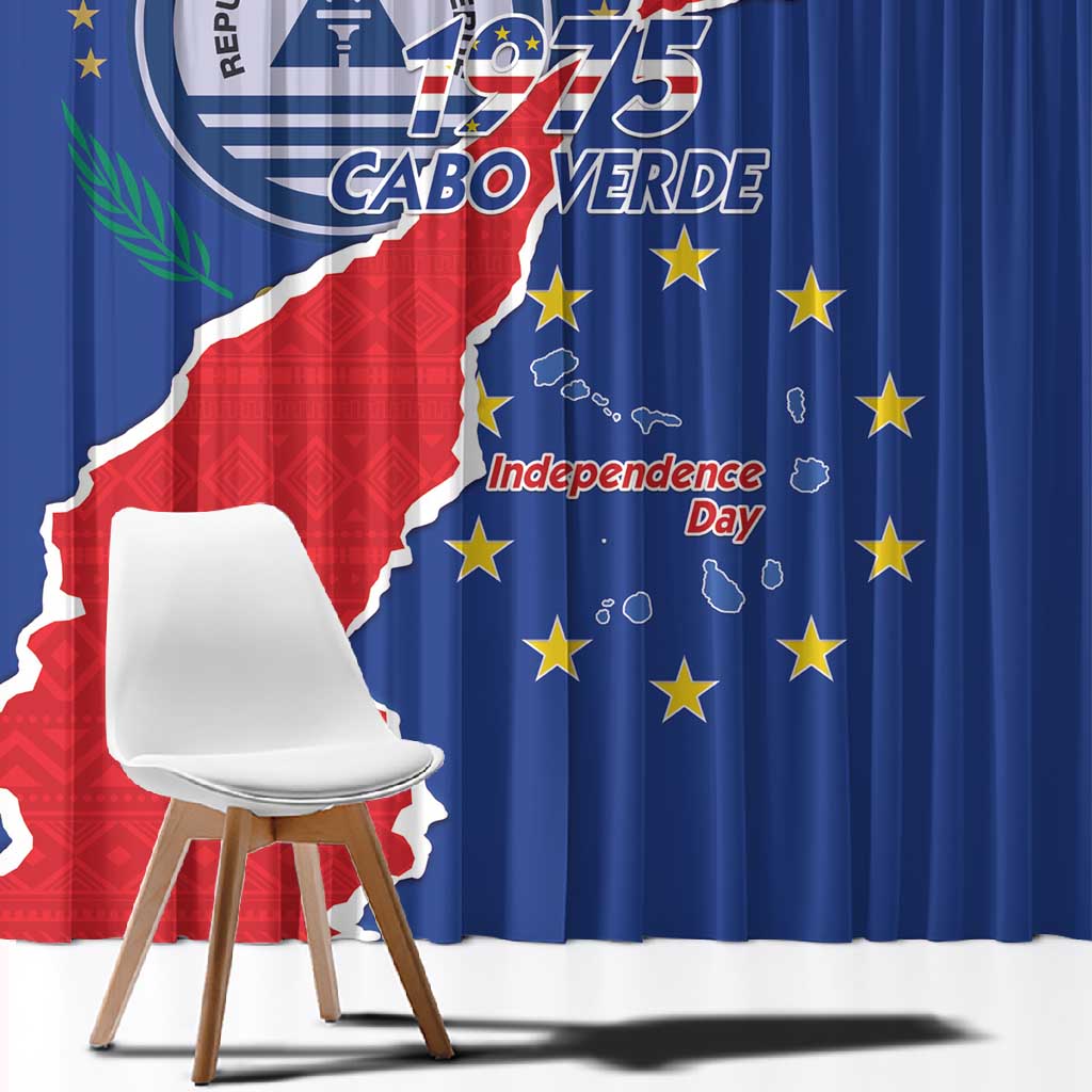 Happy Cabo Verde Window Curtain 50th Anniversary of Independence
