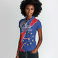 Happy Cabo Verde Women Polo Shirt 50th Anniversary of Independence
