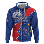 Happy Cabo Verde Zip Hoodie 50th Anniversary of Independence