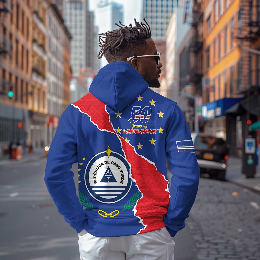 Happy Cabo Verde Zip Hoodie 50th Anniversary of Independence