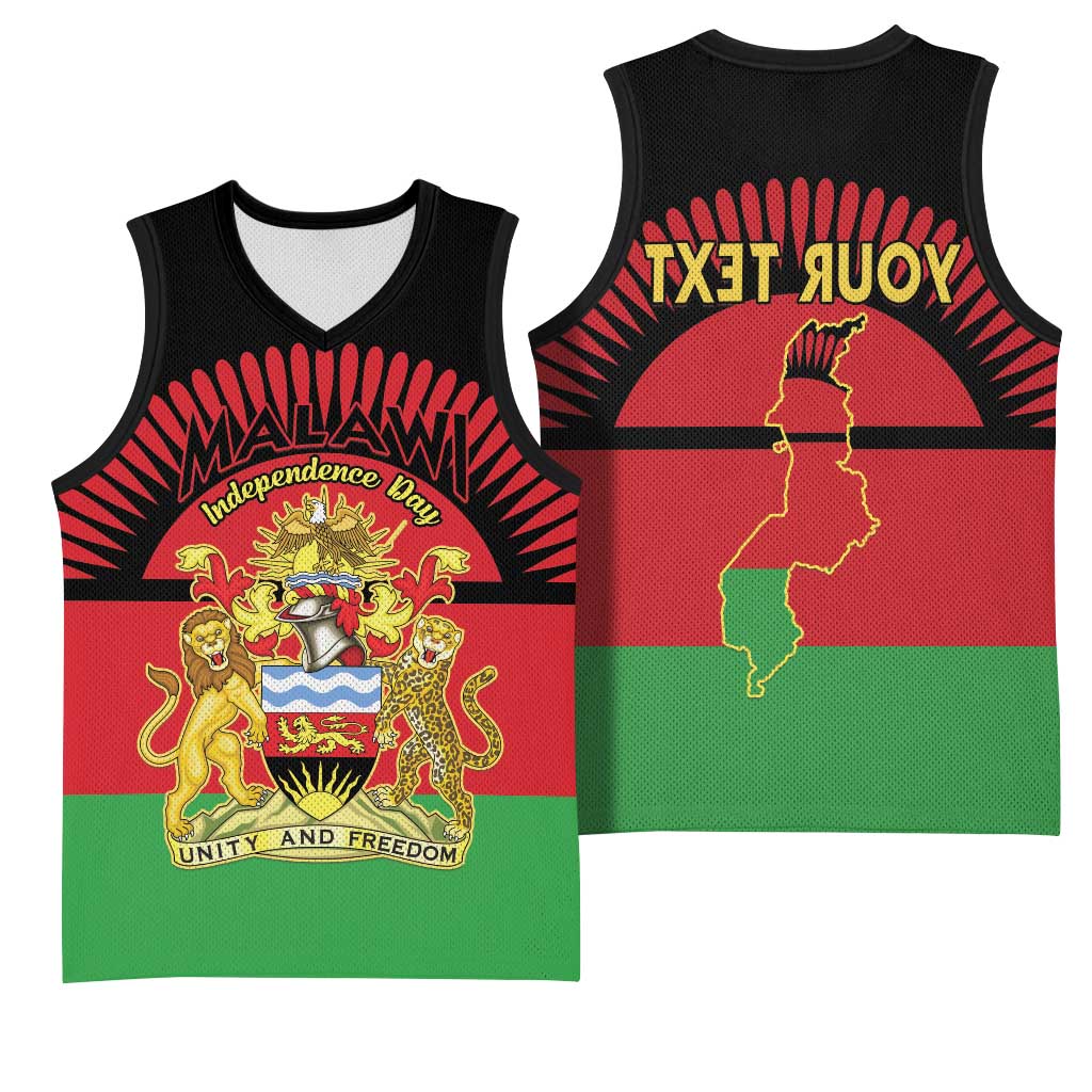 Personalized Happy Malawi Independence Day Basketball Jersey - African Pride