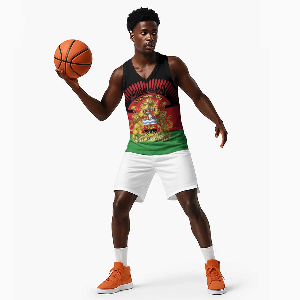Personalized Happy Malawi Independence Day Basketball Jersey - African Pride