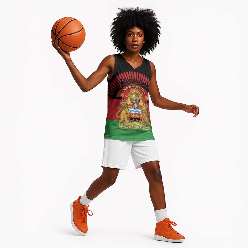 Personalized Happy Malawi Independence Day Basketball Jersey - African Pride