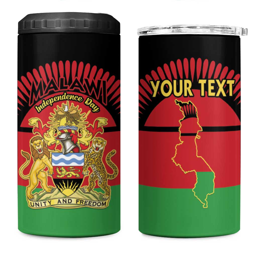 Personalized Happy Malawi Independence Day 4 in 1 Can Cooler Tumbler