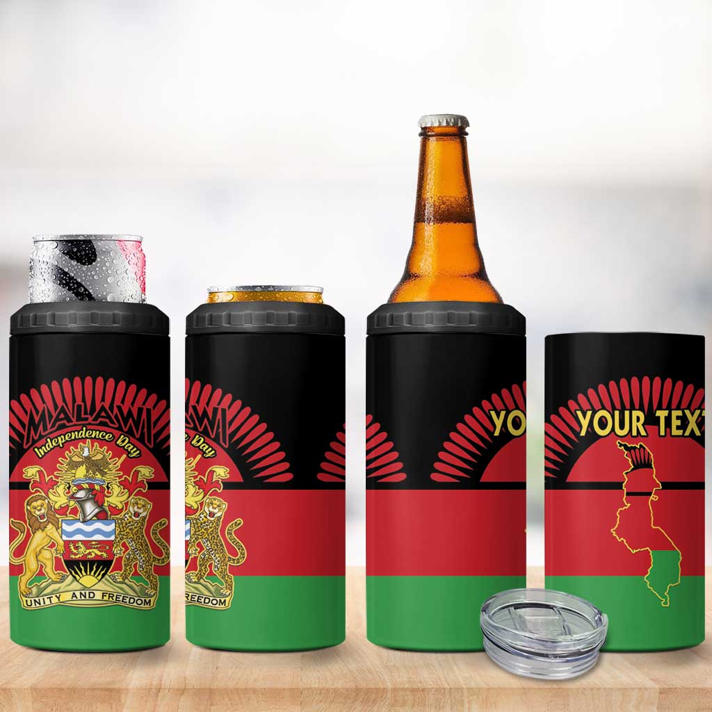 Personalized Happy Malawi Independence Day 4 in 1 Can Cooler Tumbler