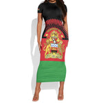 Personalized Happy Malawi Independence Day Short Sleeve Bodycon Dress LT15