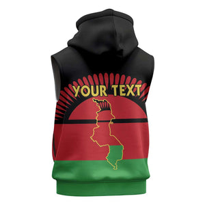 Personalized Happy Malawi Independence Day Sleeveless Hoodie - African Pride