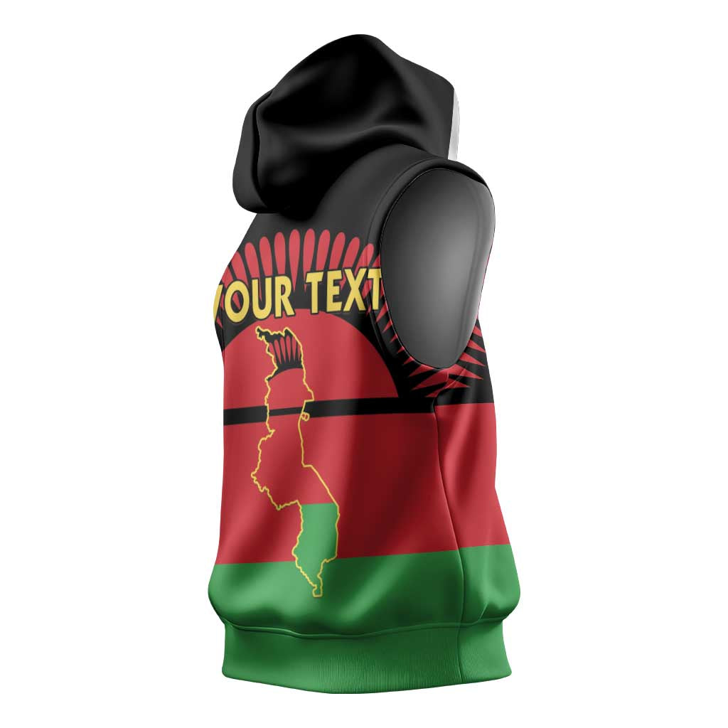 Personalized Happy Malawi Independence Day Sleeveless Hoodie - African Pride