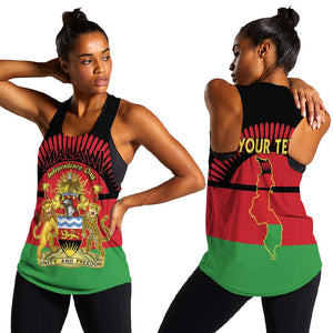 Personalized Happy Malawi Independence Day Women Racerback Tank
